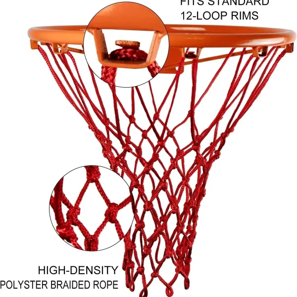 Basketbol Pota Filesi Ağı - Kırmızı 1 Adet